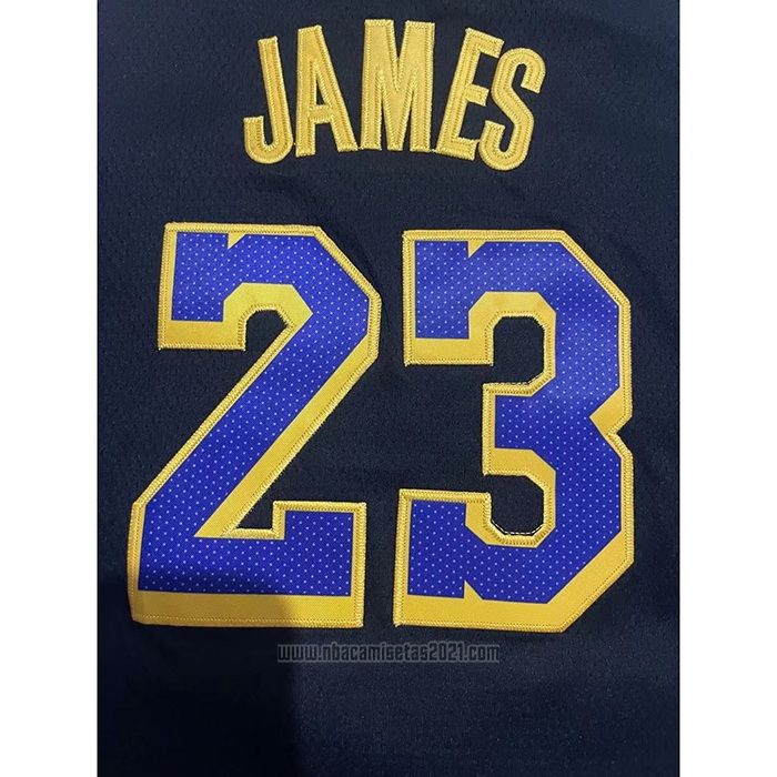 Camiseta Nino Los Angeles Lakers LeBron James #23 Earned 2021-22 Negro